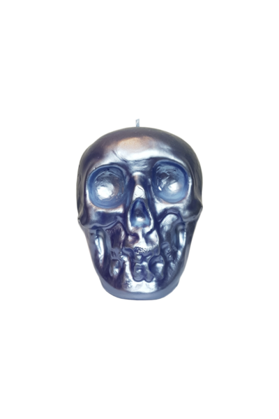 Silver Blue Skull